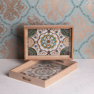 Oasis In the Desert Decorative Serving Tray