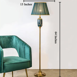 The Crown Royal Green Floor Lamp With Green Shade