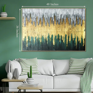 The Natures Love Melting Pot 100% Hand Painted Wall Painting (With Outer Floater Frame)