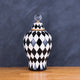 The London Checker Board Ceramic Decorative Vase