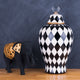 The London Checker Board Ceramic Decorative Vase