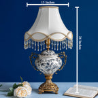 Victorian Charm Decorative Ceramic Table Lamp