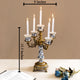 Victorian Ivory & Gold Candle Stand