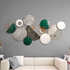 The Coral of the Sea Metal Wall Art Panel - Green Contemporary