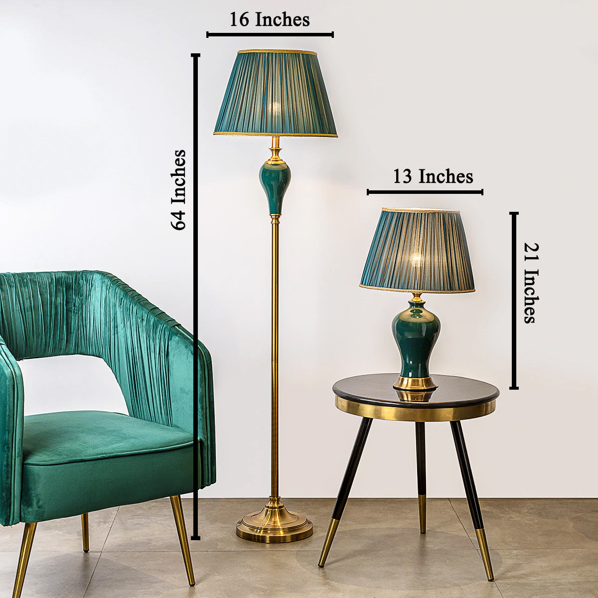 Emerald green hot sale floor lamp