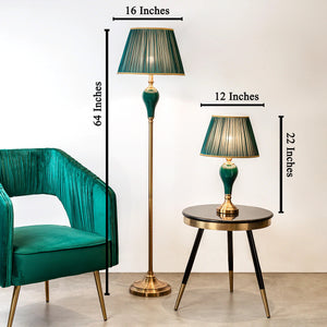 West Coast Antique Floor & Trinity Vintage Table Lamp Combo