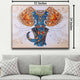 The Udaipur Elephant Framed Canvas Print