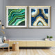 The Green & Blue Pearl River Shadow Box Wall Decoration Piece - Set of 2