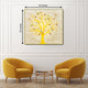 The Yellow Tree of Wisdom Framed Canvas Print