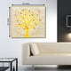 The Yellow Tree of Wisdom Framed Canvas Print