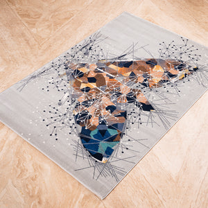 The Abstract Butterfly Floor Rug