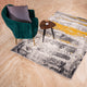 Grey and Mustard Patterned Floor Rug