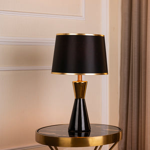 The Black and Gold Plateau  Decorative Table Lamp