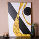 The Black and Gold Abstract Melting Pot Framed Canvas Print
