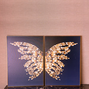 The Diamond Butterfly Framed Canvas Print