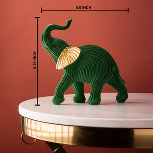 The Royal Velvet Elephant Table Decoration Showpiece