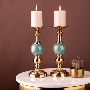The Emerald Jade Decorative Candle Stand