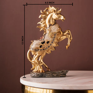 The Jumping Stallion Table Decoration Showpiece