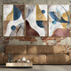 Abstract Shapes Patterned Framed Canvas Wall Art