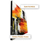 The Rust and Black 100% Hand Painted Wall Painting