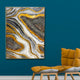 Gilded Glamour Resin Art Wall Painting