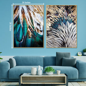 Majestic Fields  Framed Canvas Print - Set of 2