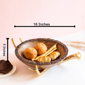 Tropical Paradise Earthy Wooden Serving Platter