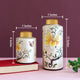 Delicate Blooms Ceramic Jars - Pair