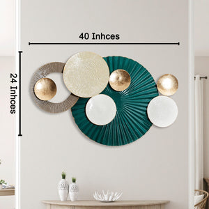 The Sea Green Metal Wall Art Panel