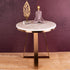 The Three Legged Rose Gold Accent Side Table (Stainless Steel)